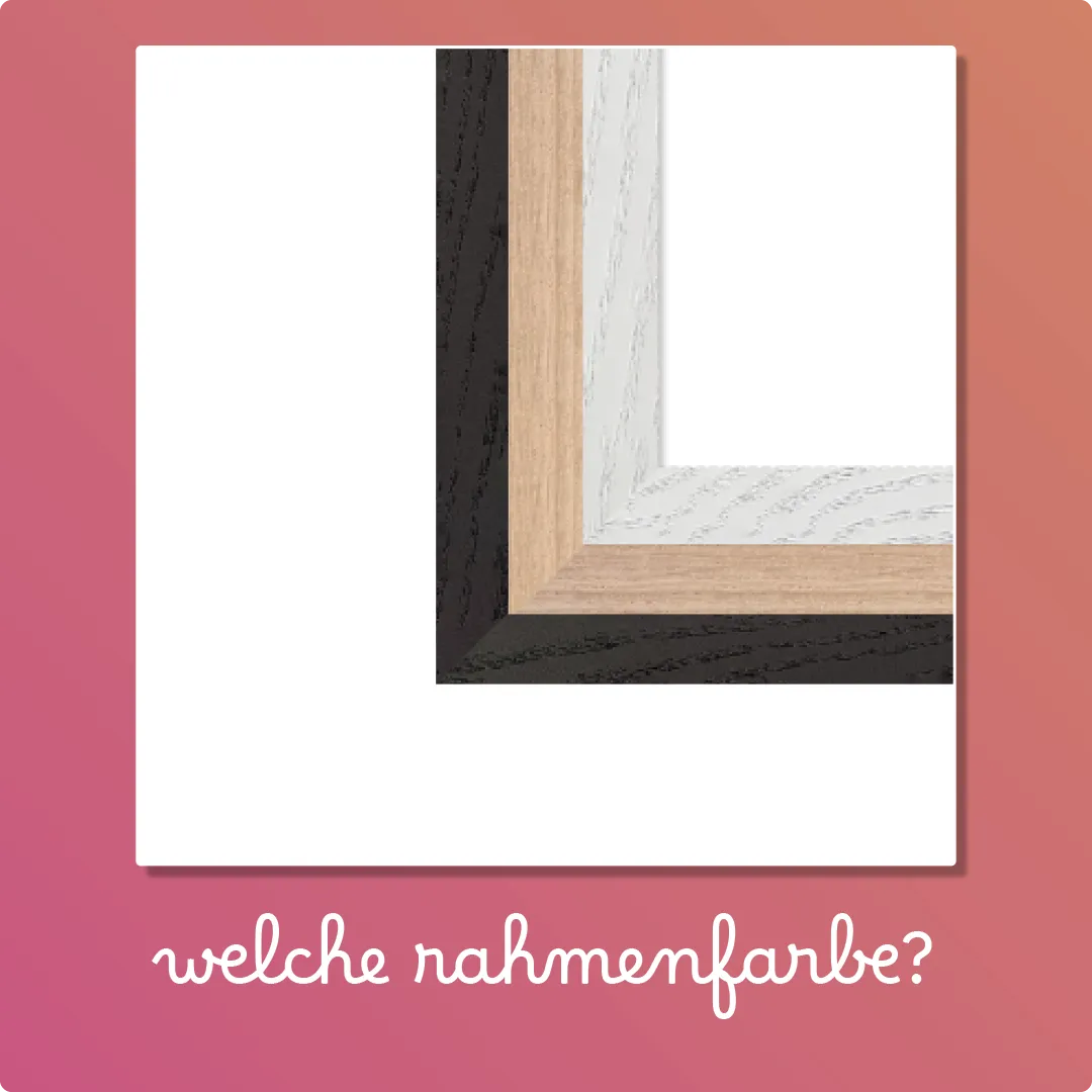 Poster Holzrahmen | Gelber Cartoon