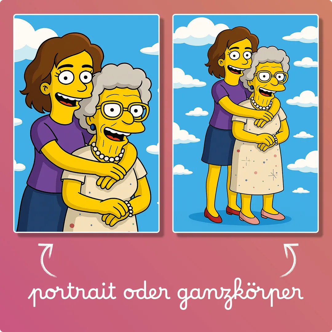 Poster Metallrahmen | Gelber Cartoon