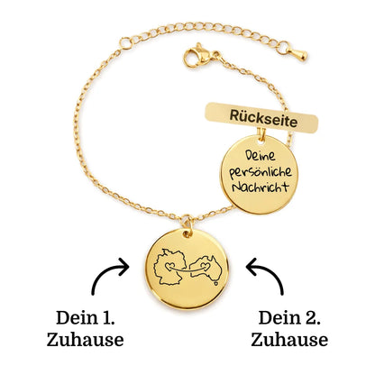 Personalisiertes Armband – Gravur 2 Länder