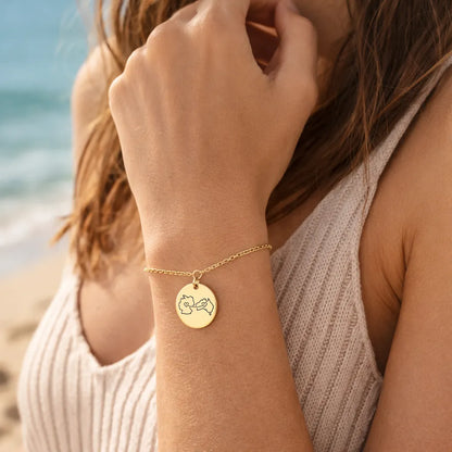 Personalisiertes Armband – Gravur 2 Länder