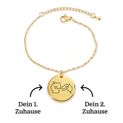 Personalisiertes Armband mit Gravur – zweite Heimat